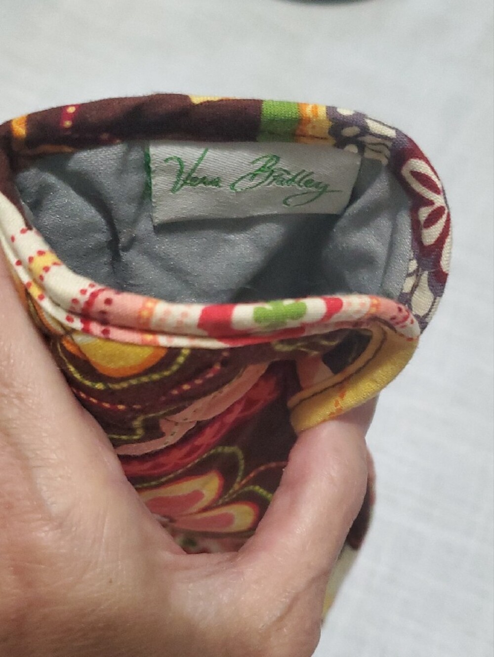 Vera Bradley Brown Floral Curling,flattening irons/anything That Fits. 12x4in - Picture 5 of 7